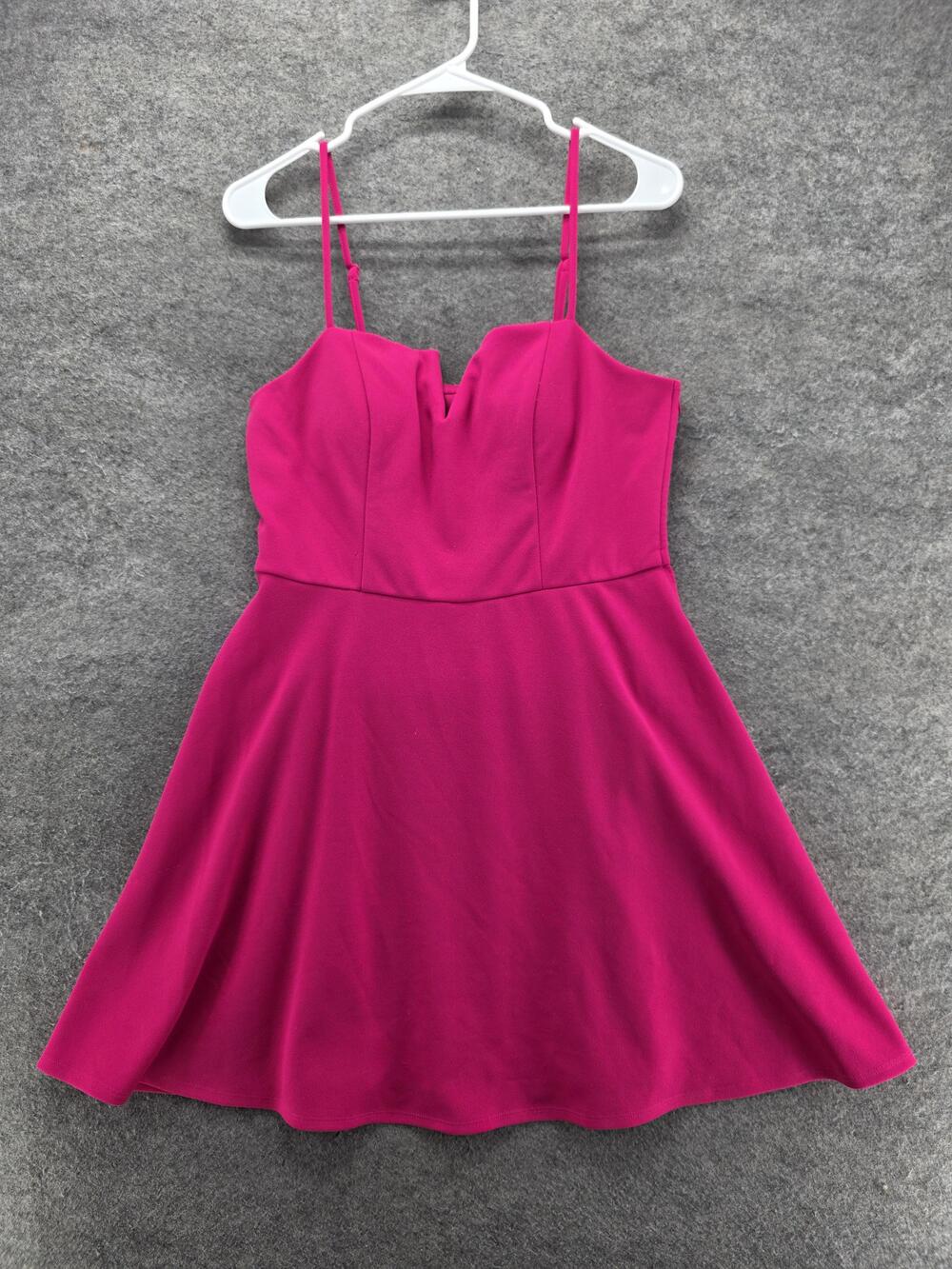 TRIXXI Dress Womens M Pink Sweetheart Strappy Fit & Flare Lined Bow Party Short